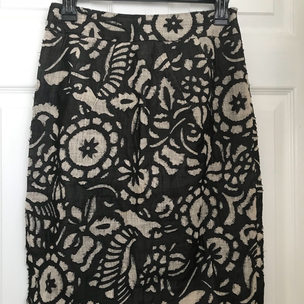 DVF Diane von Furstenberg pencil print skirt so 4